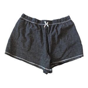Jaclyn Intimates Black Striped Lounge Shorts Size M